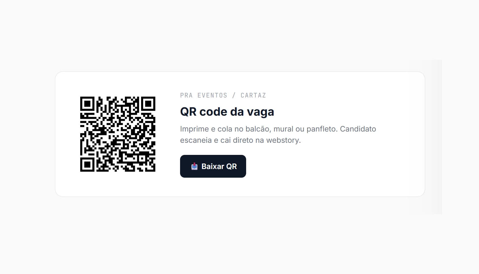 QR code — captura de tela ilustrativa