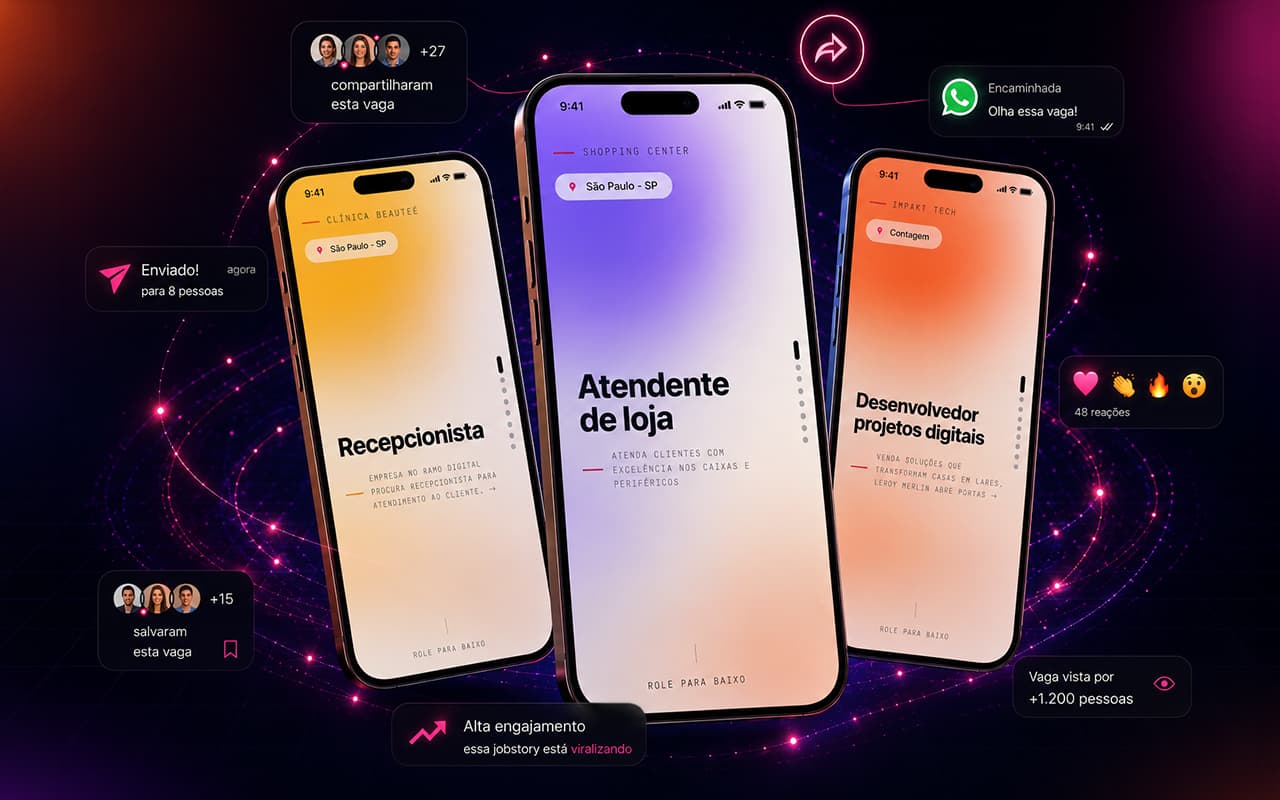 Vaga não é descrição. É o primeiro slide de uma história.